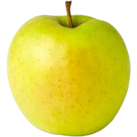 Example of a fresh Golden Delicious apple.